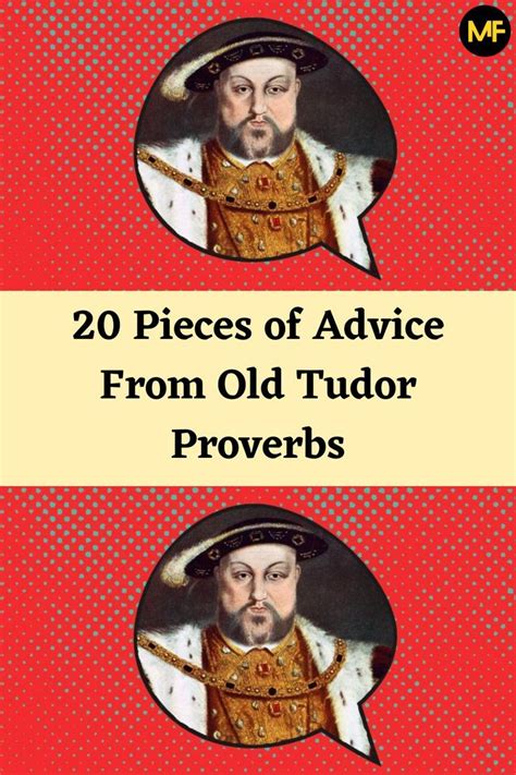 tudor proverbs and sayings